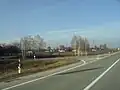 Вид на село с автотрассы