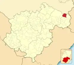 Расположение муниципалитета на карте провинции