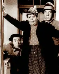 Маса Ниеми, Сиири Ангеркоски и Эса Пакаринен в фильме «Пекка и Пяткя по следам снежного человека»