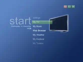 Скриншот программы MediaPortal