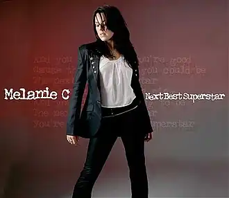 Обложка сингла Melanie C «Next Best Superstar» (2005)