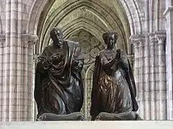 Гробница Генриха II и Екатерины Медичи. Фигуры короля и королевы. Бронза