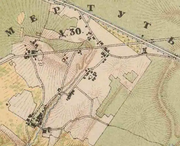 План деревни Мертуть. 1885 год.