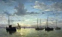 Вечер на море. 1870. Холст, масло. Музей Тейлора, Харлем