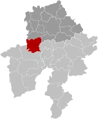 Расположение муниципалитета на карте провинции