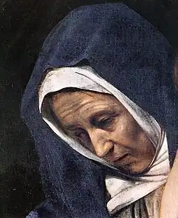 Дева Мария. Деталь картины Караваджо