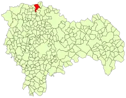 Расположение муниципалитета на карте провинции