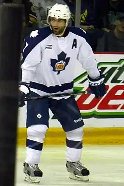 Майк Зигоманис в форме «Торонто Марлис» в 2013 году