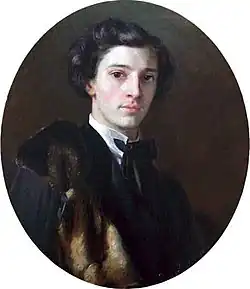 Портрет художника и скульптора Михаила Осиповича Микешина. 1854. Художник А. Е. Рокачевский.