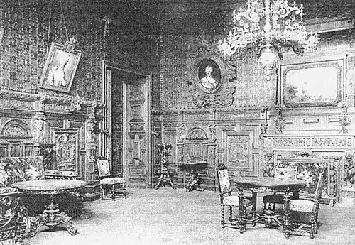 Интерьер&nbsp;— пример оформления в духе архитектурной эклектики