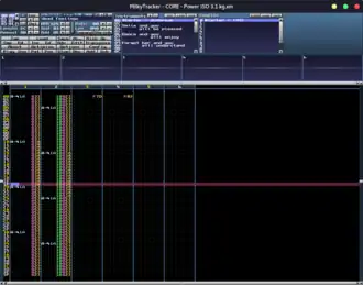 Скриншот программы MilkyTracker