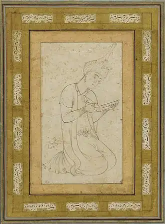 Мир Сеид Али. Возможный автопортрет. Ок. 1540 года. Галерея искусства Фрир, Вашингтон