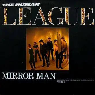 Обложка сингла The Human League «Mirror Man» (1982)
