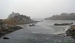 Бухта на острове Род-Айленд зимой