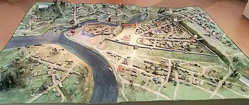 Могилев и Могилевский Кремль, XVII век. Макет из городской ратуши.