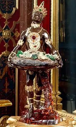 Мавр. Ок. 1724. Грушевое дерево, драгоценные камни