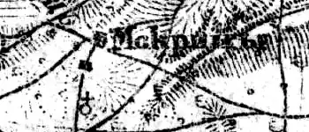 Деревня Мокреди на карте 1919 года