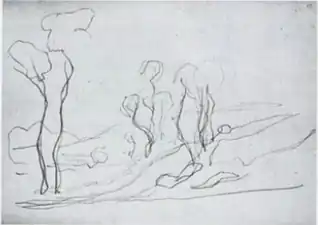 D359. Незадействованный набросок для картины