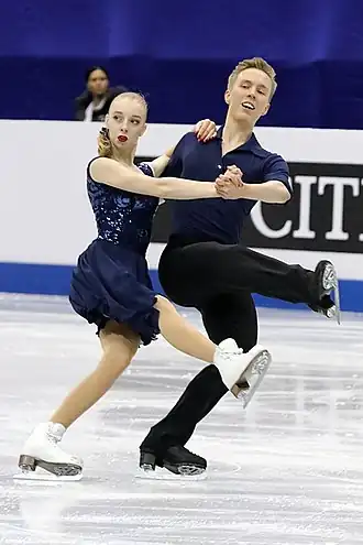 Моника Линдфорс и Юхо Пиринен начемпионате мира среди юниоров (2017)