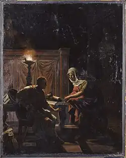 Фульвия раскрывает Цицерону заговор Катилины