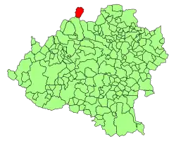 Расположение муниципалитета на карте провинции