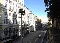 Вид на виа Национале с виллы Альдобрандини