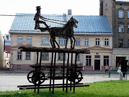 Памятник конному трамваю