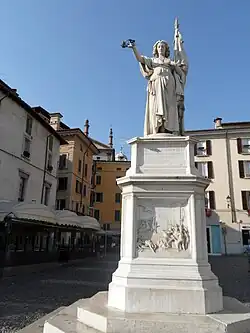 «Прекрасная Италия». Памятник павшим «в десяти днях Брешии». 1864 Пьяцца делла Лоджия, Брешиа