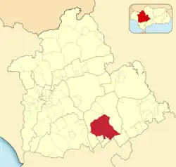 Расположение муниципалитета Морон-де-ла-Фронтера на карте провинции