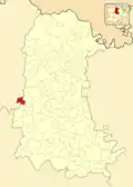 Расположение муниципалитета на карте провинции