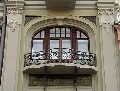 Доходный дом Ечкина, деталь фасада (№&nbsp;23, стр. 1)