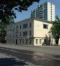 Большая Андроньевская, 5/11. Угол с Библиотечной улицей. Здание Первого Высшего пятиклассного женского училища.