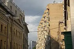 Карманицкий переулок, вид от Садового кольца