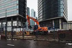 Стройка со стороны улицы Кульнева, 2016 год