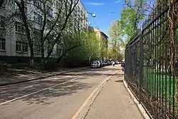 Землянский переулок, вид от южного конца