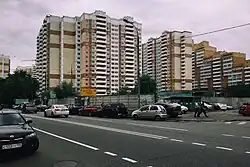 Жилой квартал Министерства обороны. Вид с улицы Маргелова
