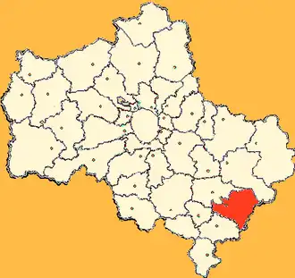 Луховицкое благочиние на карте