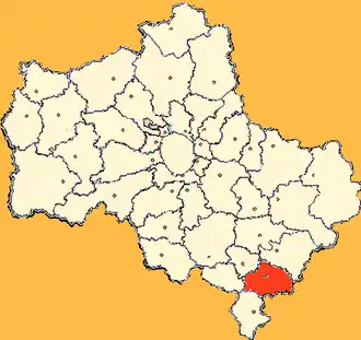 Зарайское благочиние на карте