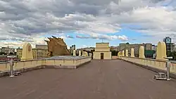 Смотровая площадка на колоннаде главного входа, 2016 год