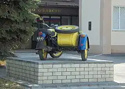 Мотоцикл «Днепр» с боковой коляской, использовавшийся сотрудниками ГАИ во второй половине XX&nbsp;века