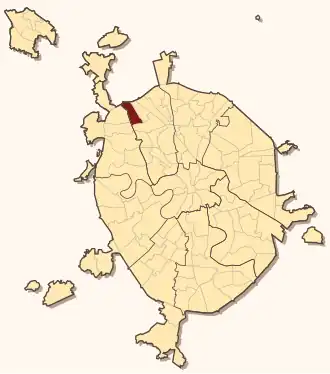 Левобережный район на карте