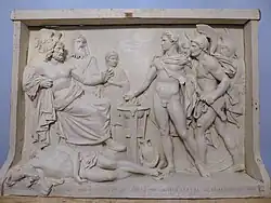 Гай Муций Сцевола перед Порсеной (1827), гипс, Шартрский музей изящных искусств.