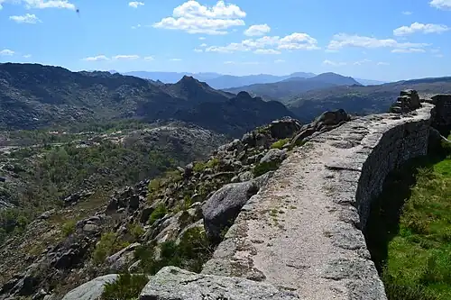 Руины стены