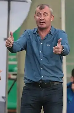 Искаков в качестве главного тренера курского «Авангарда» в 2019 г.