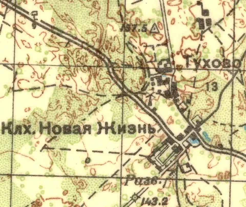 План посёлка Муромицы. 1930 год