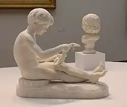 Ребенок с кузнечиком. 1868. Мрамор. Музей изящных искусств, Нант