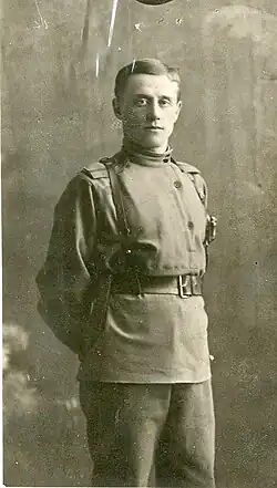 Прапорщик Николай Чеботарёв (1915 год)