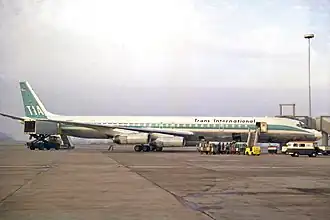 DC-8-63CF авиакомпании TIA, идентичный разбившемуся