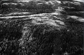 Вид на место катастрофы в 1950-х