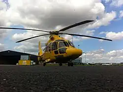 Eurocopter EC 155[англ.] на посадочной площадке в аэропорту